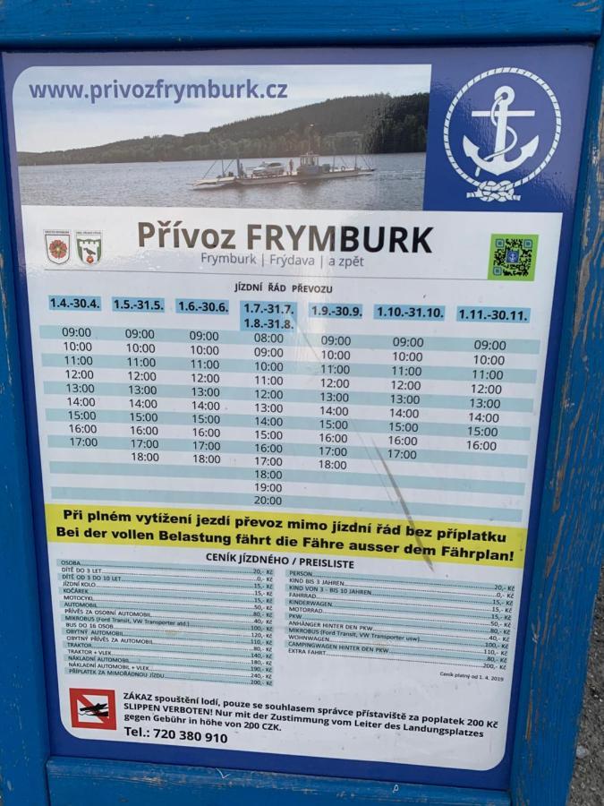 Ubytovani Hanka V Pokoji S Bakonem C408 Frymburk Eksteriør billede